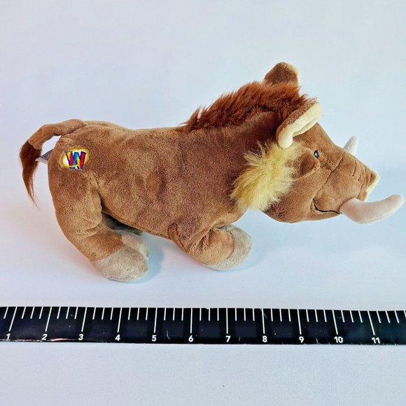Ganz Webkinz Warthog 12" Stuffed Animal Plush Wild Pig Brown Tan Pumba collectib - Picture 2 of 10